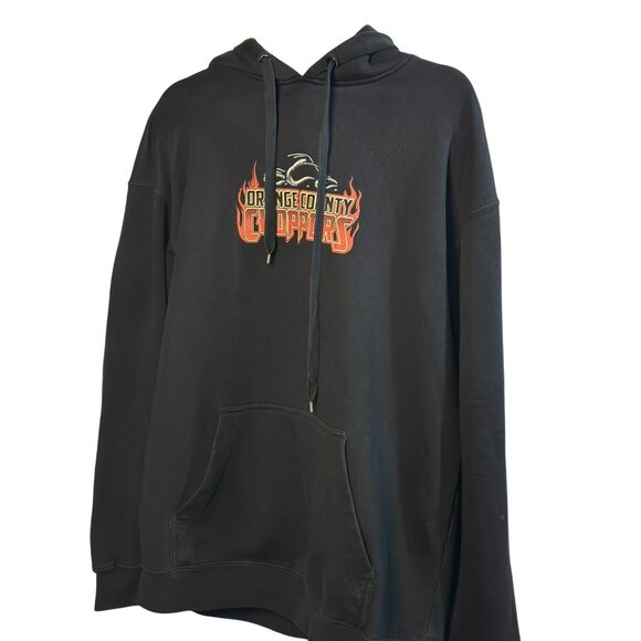 Orange County Choppers Hoodie – Winged Flaming Rider Graphic Pullover 21"x27" - Picture 2 of 9